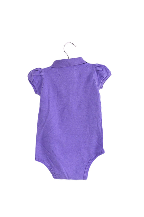 A Purple Short Sleeve Bodysuits from Ralph Lauren in size 3-6M for girl. (Back View)