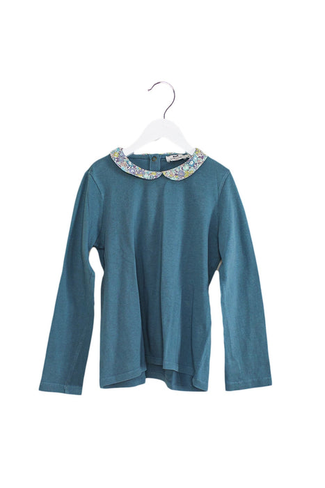 A Blue Long Sleeve Tops from Cyrillus in size 10Y for girl. (Front View)