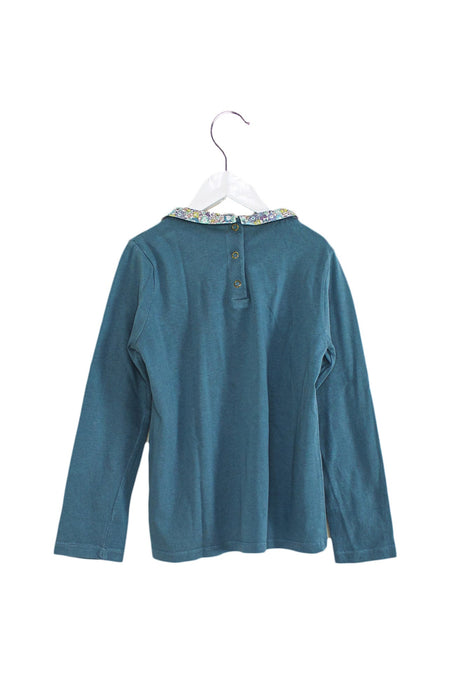 A Blue Long Sleeve Tops from Cyrillus in size 10Y for girl. (Back View)