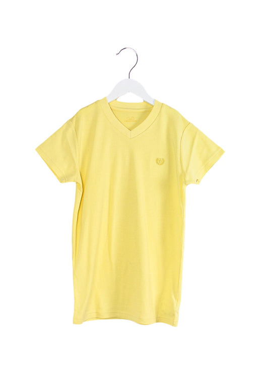 A Yellow Short Sleeve T Shirts from Chickeeduck in size 10Y for neutral. (Front View)