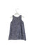 A Navy Sleeveless Dresses from Lovie by Mary J in size 5T for girl. (Back View)