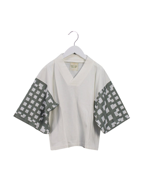 A White Long Sleeve Tops from Sou Sou in size 8Y for girl. (Front View)