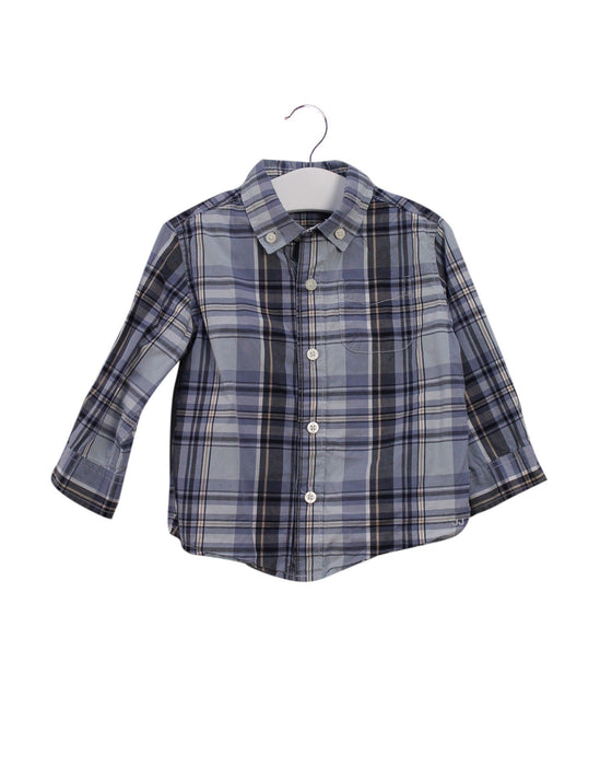 A Blue Shirts from Janie & Jack in size 12-18M for boy. (Front View)