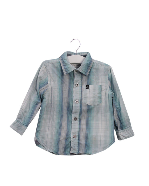A Teal Shirts from Calvin Klein in size 12-18M for boy. (Front View)