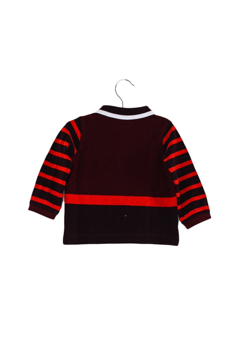 A Red Long Sleeve Polos from Jacadi in size 6-12M for boy. (Back View)