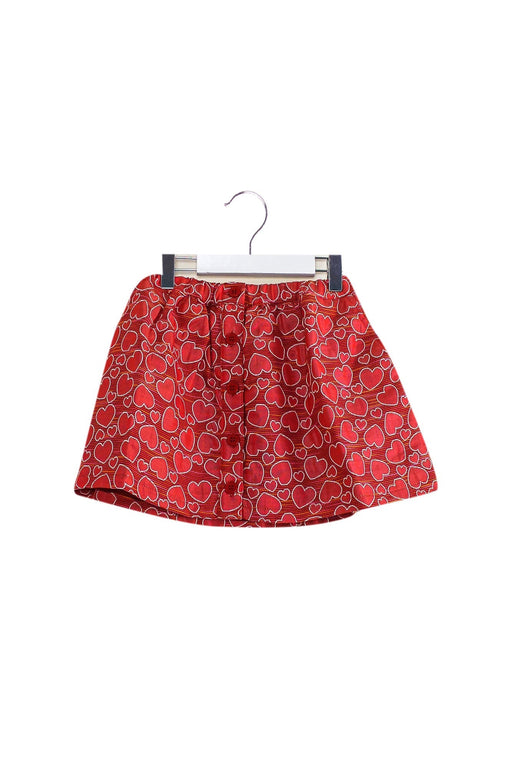 A Red Short Skirts from Bonton in size 4T for girl. (Front View)