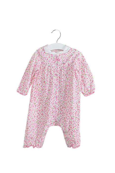 A Pink Long Sleeve Jumpsuits from Miki House in size 12-18M for girl. (Front View)