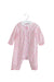 A Pink Long Sleeve Jumpsuits from Miki House in size 12-18M for girl. (Front View)