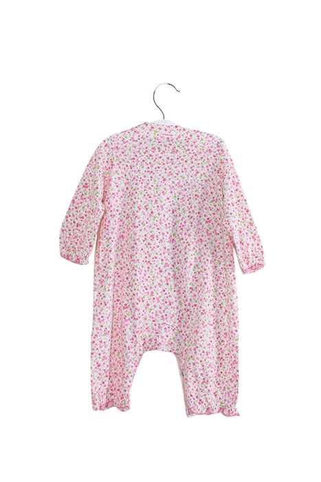 A Pink Long Sleeve Jumpsuits from Miki House in size 12-18M for girl. (Back View)