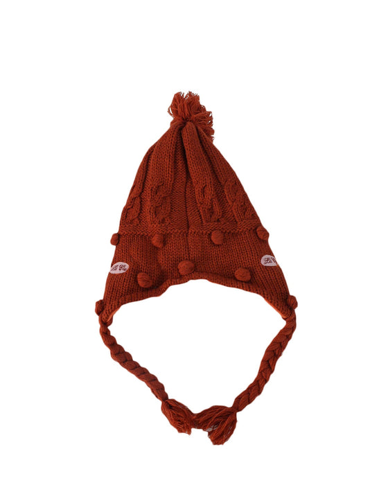 A Orange Winter Hats from La Compagnie des Petits in size O/S for neutral. (Front View)