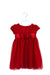A Red Short Sleeve Dresses from American Girl in size 3T for girl. (Front View)