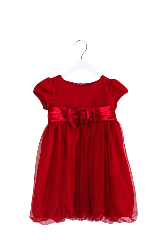A Red Short Sleeve Dresses from American Girl in size 3T for girl. (Front View)