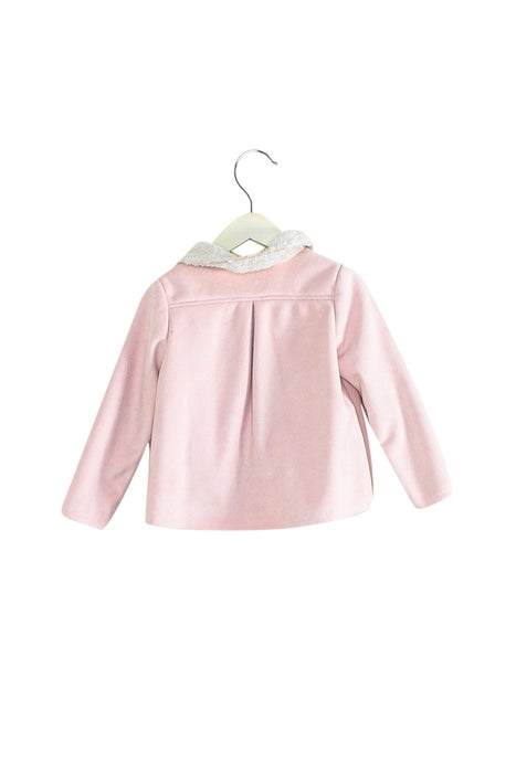 A Pink Lightweight Jackets from Purete du... Bebe in size 3T for girl. (Back View)