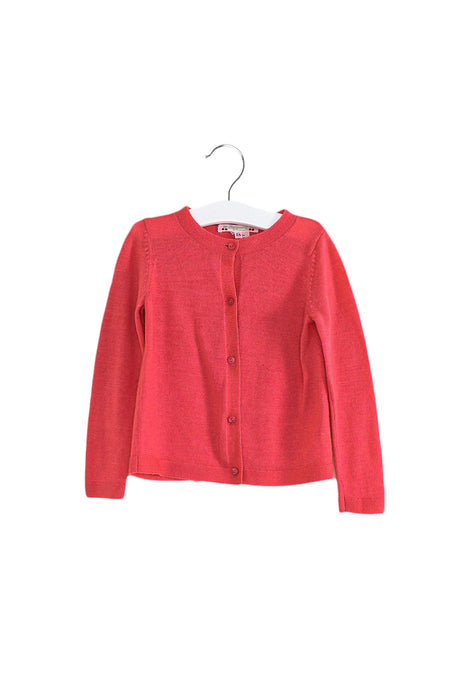 A Pink Cardigans from Bonpoint in size 2T for girl. (Front View)