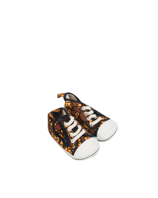 A Brown Sneakers from BAPE KIDS in size 12-18M for neutral. (Front View)