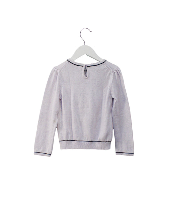 A Purple Knit Sweaters from Janie & Jack in size 4T for girl. (Back View)