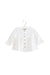 A White Long Sleeve Tops from 1 + in the family in size 0-3M for girl. (Front View)