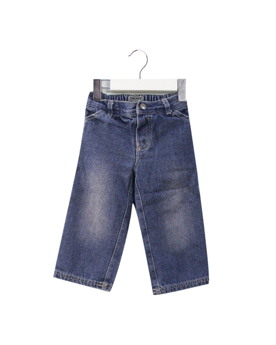 A Navy Jeans from DKNY in size 12-18M for girl. (Front View)