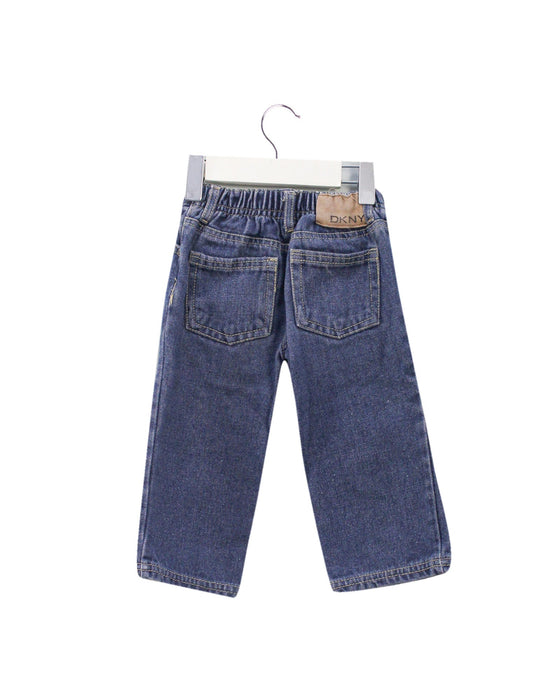 A Navy Jeans from DKNY in size 12-18M for girl. (Back View)