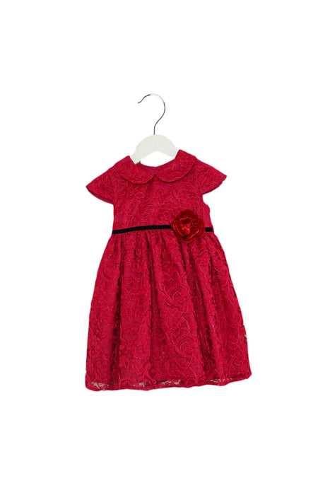 A Red Short Sleeve Dresses from Pippa & Julie in size 3T for girl. (Front View)