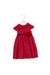 A Red Short Sleeve Dresses from Pippa & Julie in size 3T for girl. (Front View)