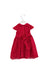 A Red Short Sleeve Dresses from Pippa & Julie in size 3T for girl. (Back View)