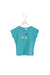 A Teal Short Sleeve T Shirts from Bonpoint in size 6T for girl. (Front View)