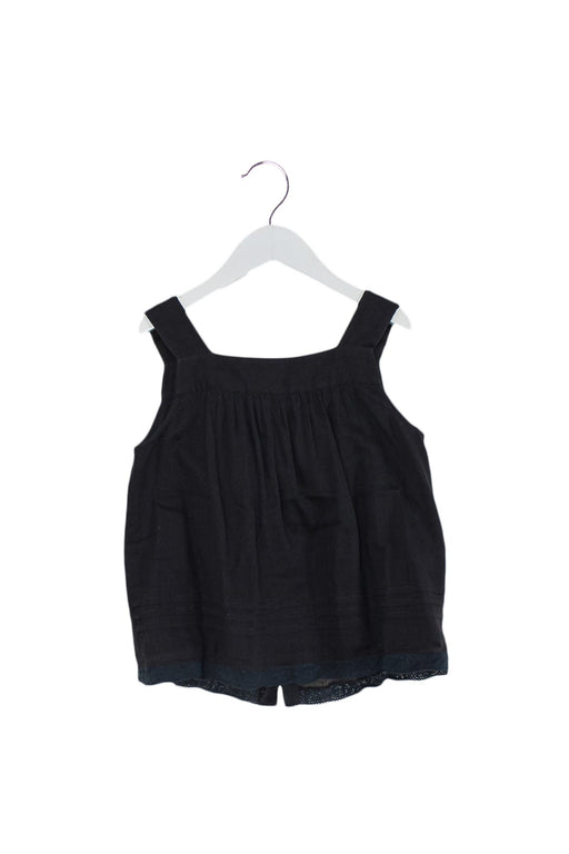 A Grey Sleeveless Tops from Bonpoint in size 8Y for girl. (Front View)