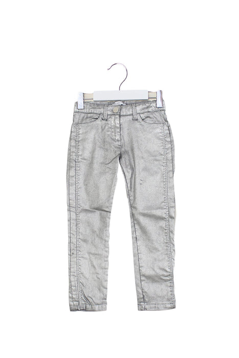 A Silver Casual Pants from Little Marc Jacobs in size 4T for girl. (Front View)