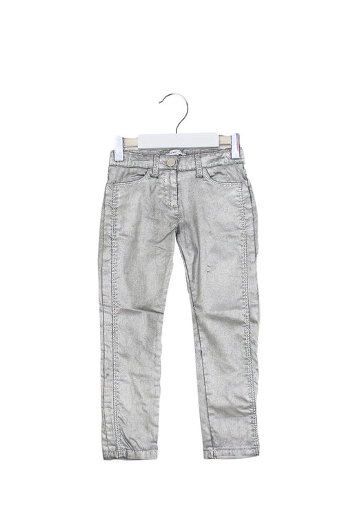 A Silver Casual Pants from Little Marc Jacobs in size 4T for girl. (Front View)