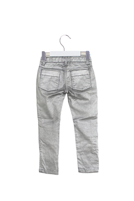 A Silver Casual Pants from Little Marc Jacobs in size 4T for girl. (Back View)