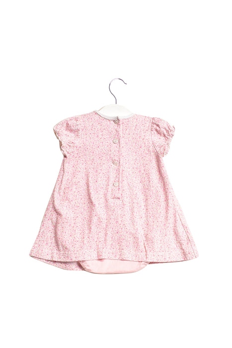 A Pink Short Sleeve Dresses from Familiar in size 6-12M for girl. (Back View)