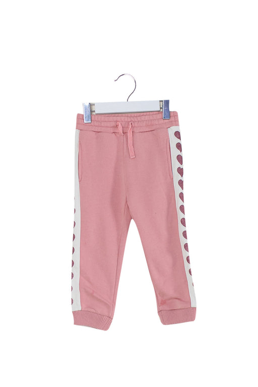 A Pink Sweatpants from Guess in size 2T for girl. (Front View)