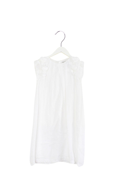 A White Short Sleeve Dresses from Jean Bourget in size 14Y for girl. (Front View)