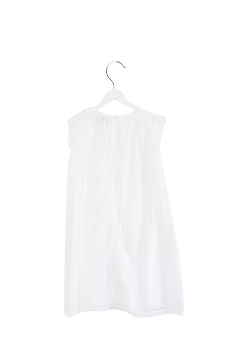 A White Short Sleeve Dresses from Jean Bourget in size 14Y for girl. (Back View)