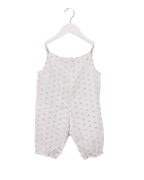 A White Jumpsuits from Bonpoint in size 6-12M for girl. (Front View)