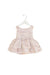A Pink Sleeveless Dresses from Tachéri in size 6-12M for girl. (Front View)
