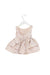 A Pink Sleeveless Dresses from Tachéri in size 6-12M for girl. (Back View)
