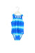 A Blue Swimsuits from Zoggs in size 6T for girl. (Front View)