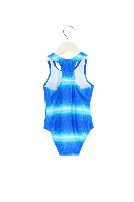 A Blue Swimsuits from Zoggs in size 6T for girl. (Back View)