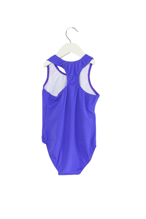 A Purple Swimsuits from Zoggs in size 6T for girl. (Back View)