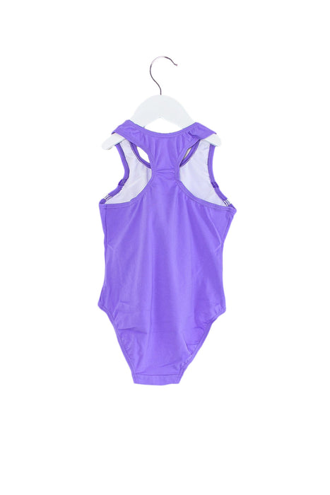 A Purple Swimsuits from Zoggs in size 6T for girl. (Back View)