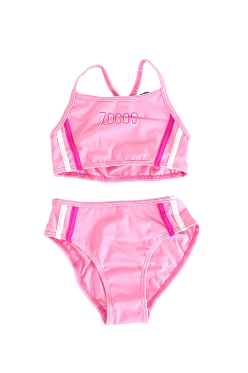 A Pink Bikinis from Zoggs in size 6T for girl. (Front View)