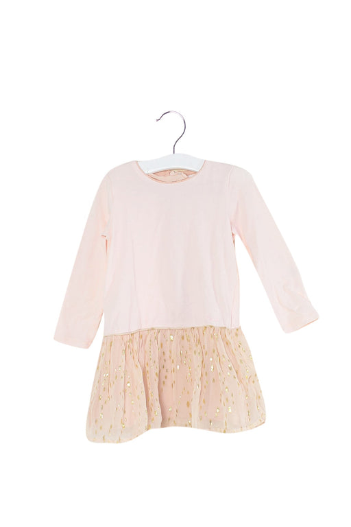 A Pink Long Sleeve Dresses from Chloe in size 2T for girl. (Front View)