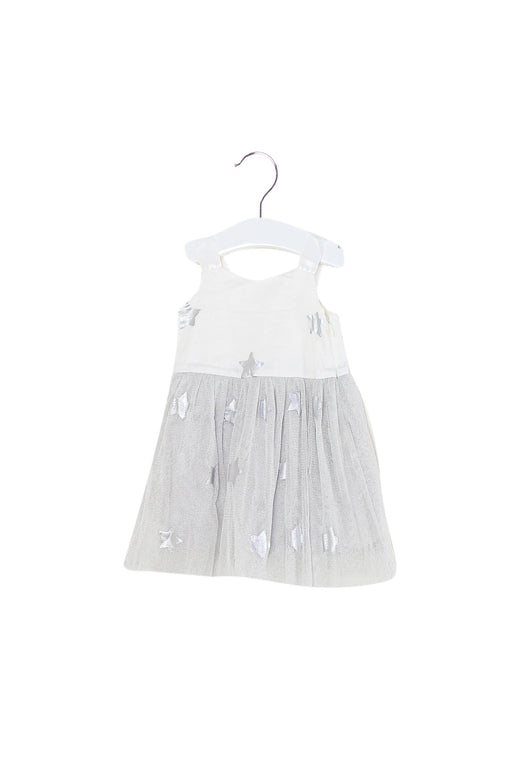 A Silver Sleeveless Dresses from Seed in size 3-6M for girl. (Front View)