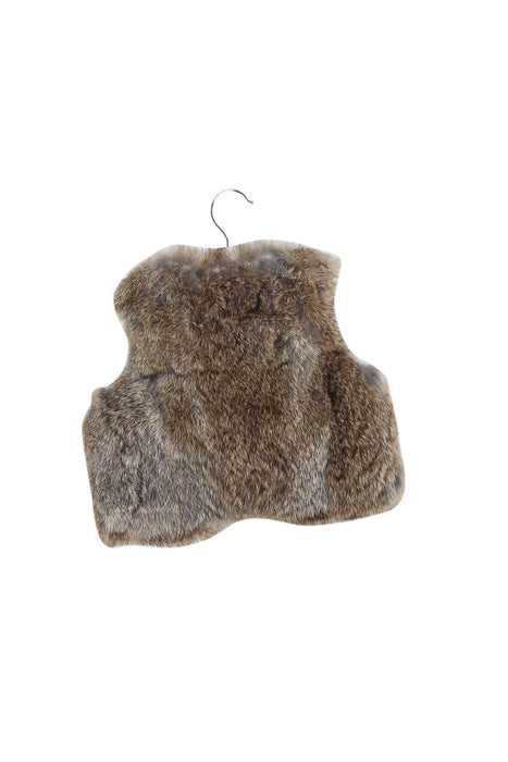 A Brown Dress Up Vests from Bonpoint in size 2T for girl. (Back View)