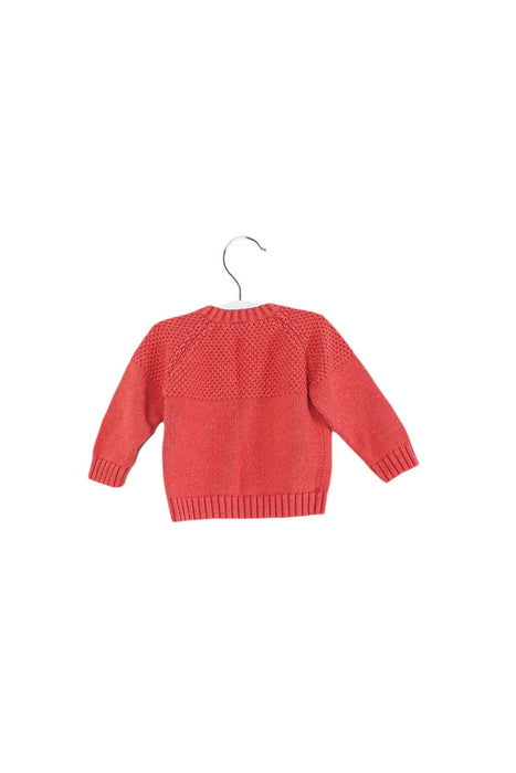 A Red Knit Sweaters from CIGOGNE Bébé in size 6-12M for girl. (Back View)