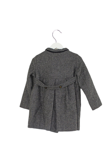 A Grey Coats from Bonpoint in size 6T for girl. (Back View)