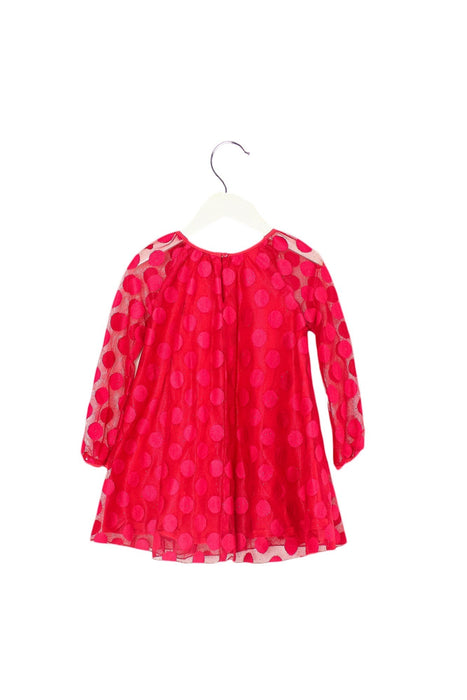 A Red Long Sleeve Dresses from Pippa & Julie in size 3T for girl. (Back View)