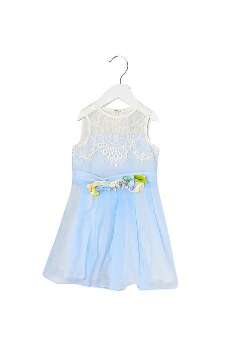 A Blue Sleeveless Dresses from Nicholas & Bears in size 12-18M for girl. (Front View)